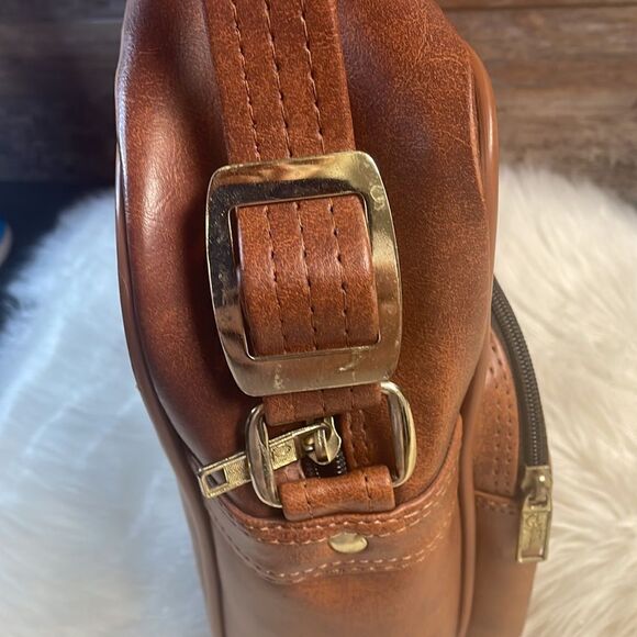 Jetstream Carry On Laptop Case, Brown, 13” Tall x 16” Wide, Vintage - Picture 6 of 9